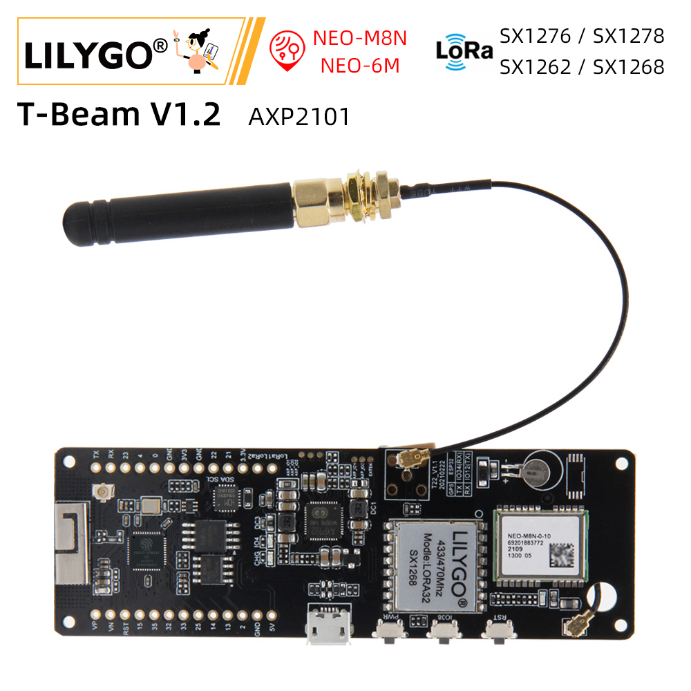 Devkitc - LILYGO® T-Beam V1.2 ESP32 LoRa Module