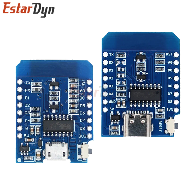 D1 Mini TYPE-C/MICRO ESP8266 E - Nodemcuv2 ulasan dan harga