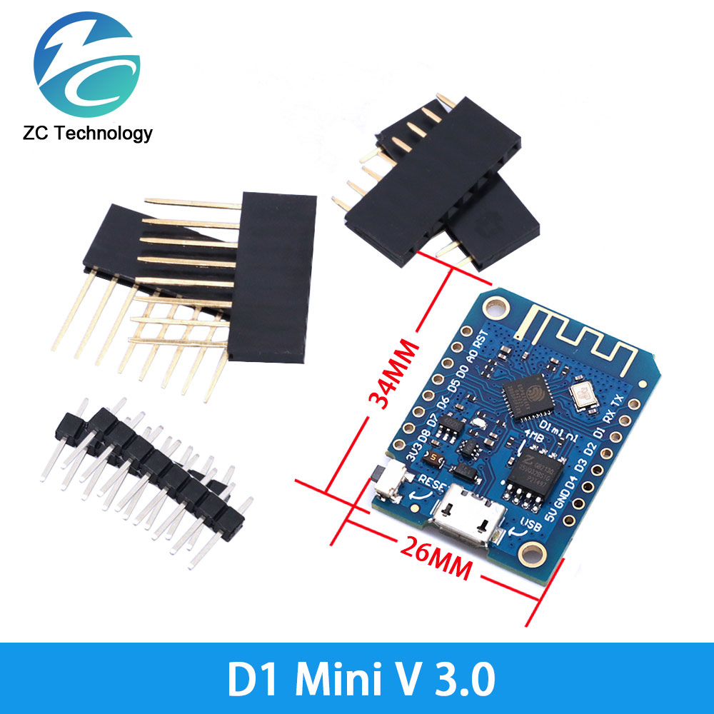 D1 Mini ESP8266 ESP-12F CH340G - Wemos D1 Mini ulasan dan harga