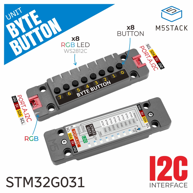 M5Stack Official Unit ByteButt - M5Stack ulasan dan harga